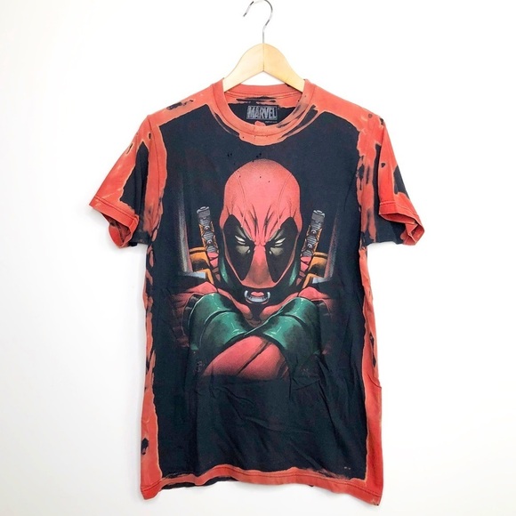 MARVEL Dead Pool distressed, graphic T-shirt - Picture 1 of 7